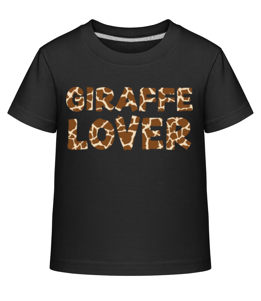 Aperçu: Giraffe Lover - T-shirt shirtinator Enfant - Noir - Devant