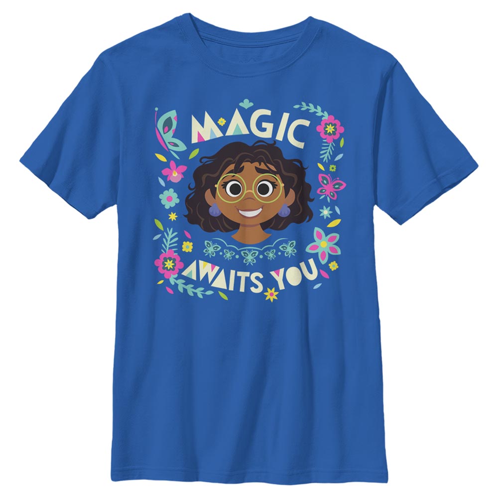 Disney - Encanto - Mirabel Magic Awaits You - Enfant T-shirt - Bleu royal - Devant