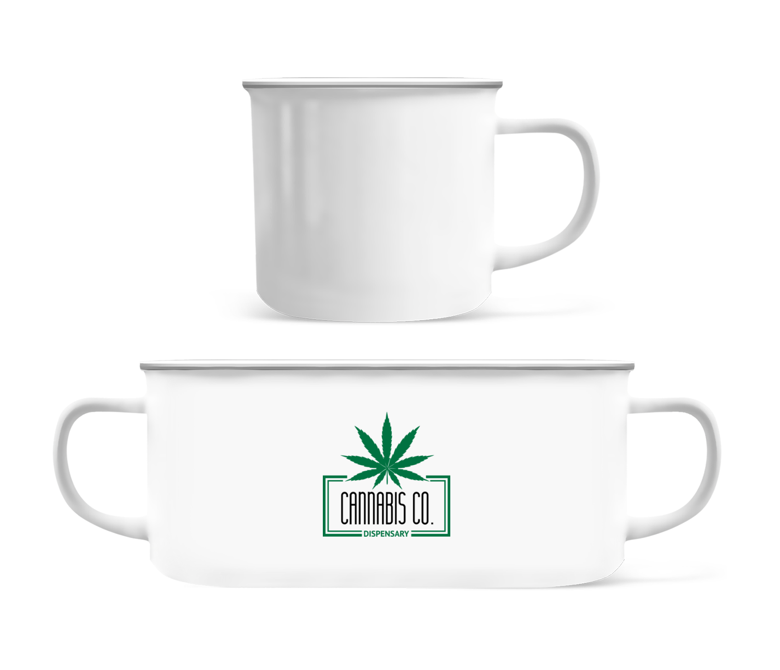 Cannabis Co. Icon · Tasse Émaillée