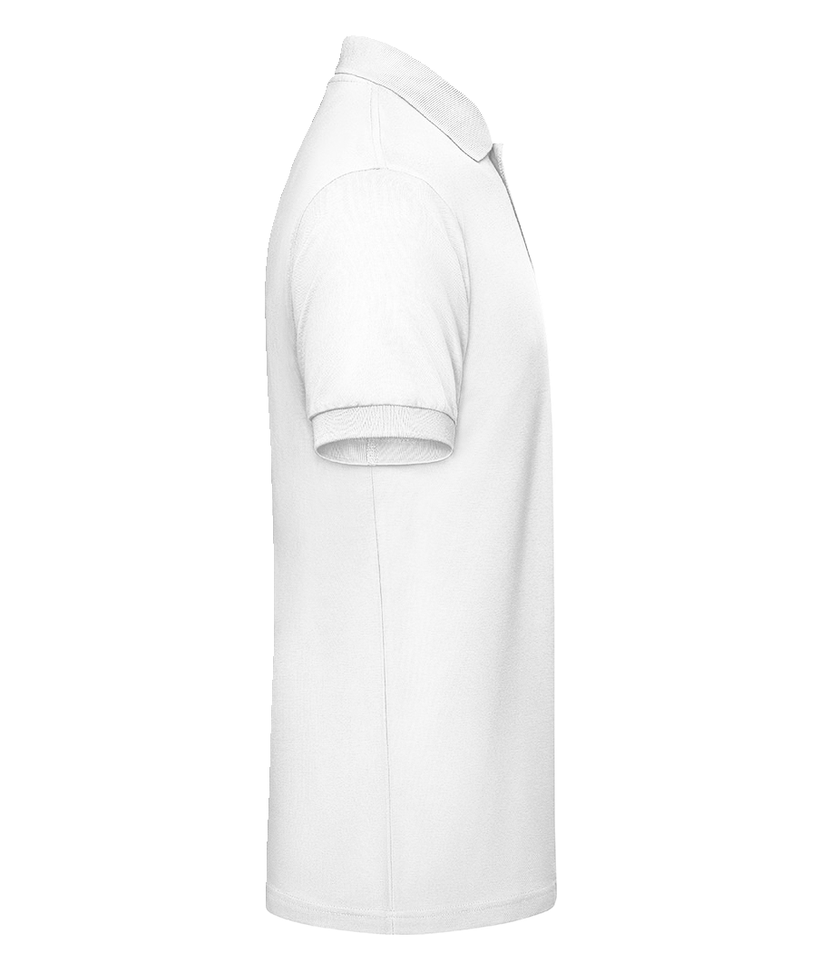 Rythme cardiaque de golf - Polo en piqué fin pour hommes - Blanc - Droit
