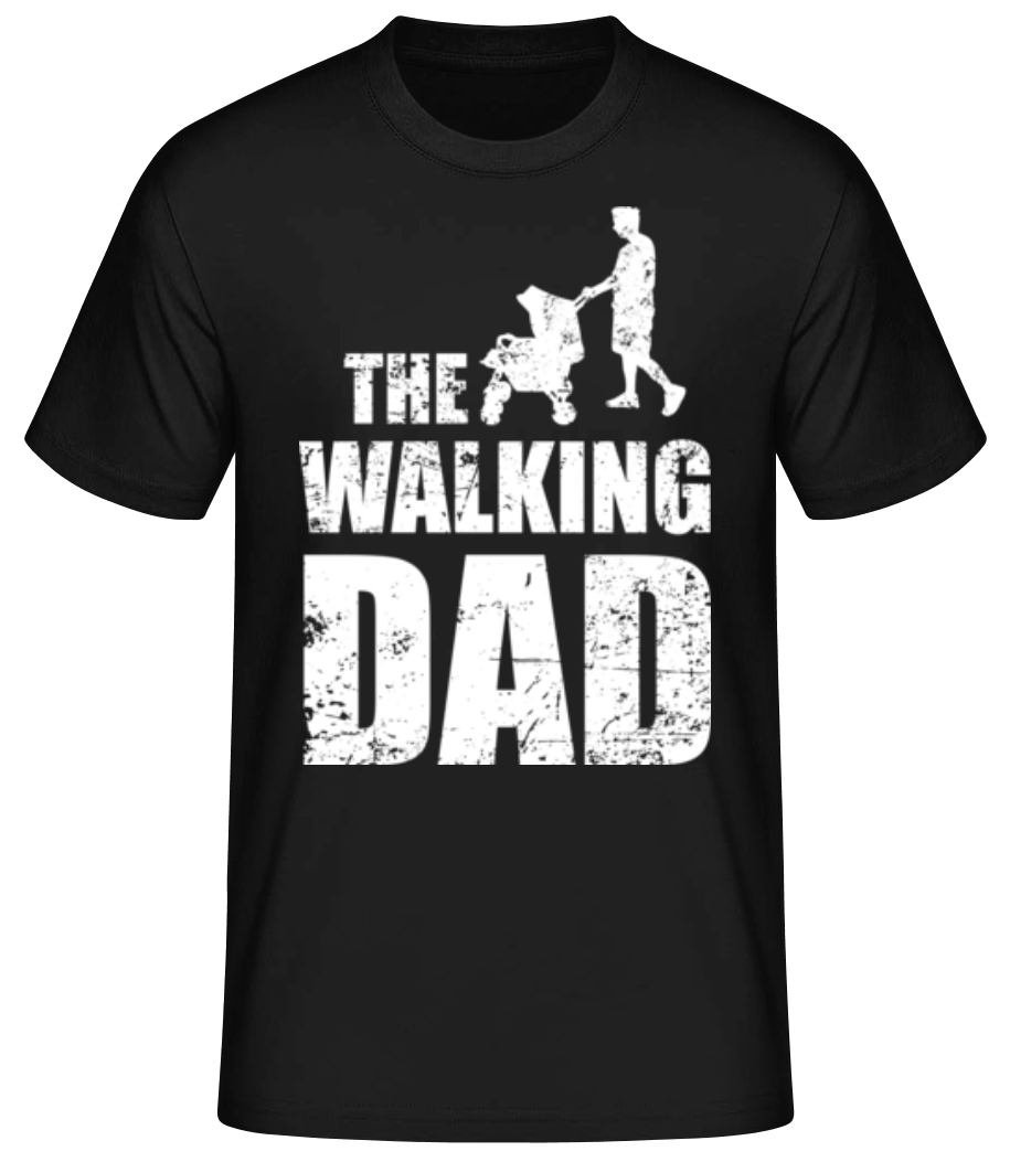 Aperçu: The Walking Dad - T-shirt standard Homme - Noir - Devant
