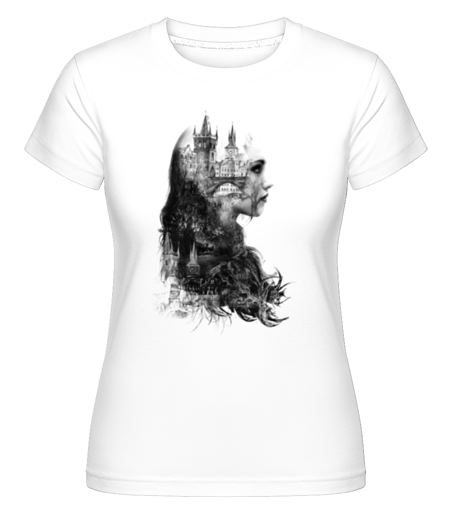 Aperçu: Fille De Ville Fantastique -  T-shirt Shirtinator femme - Blanc - Devant