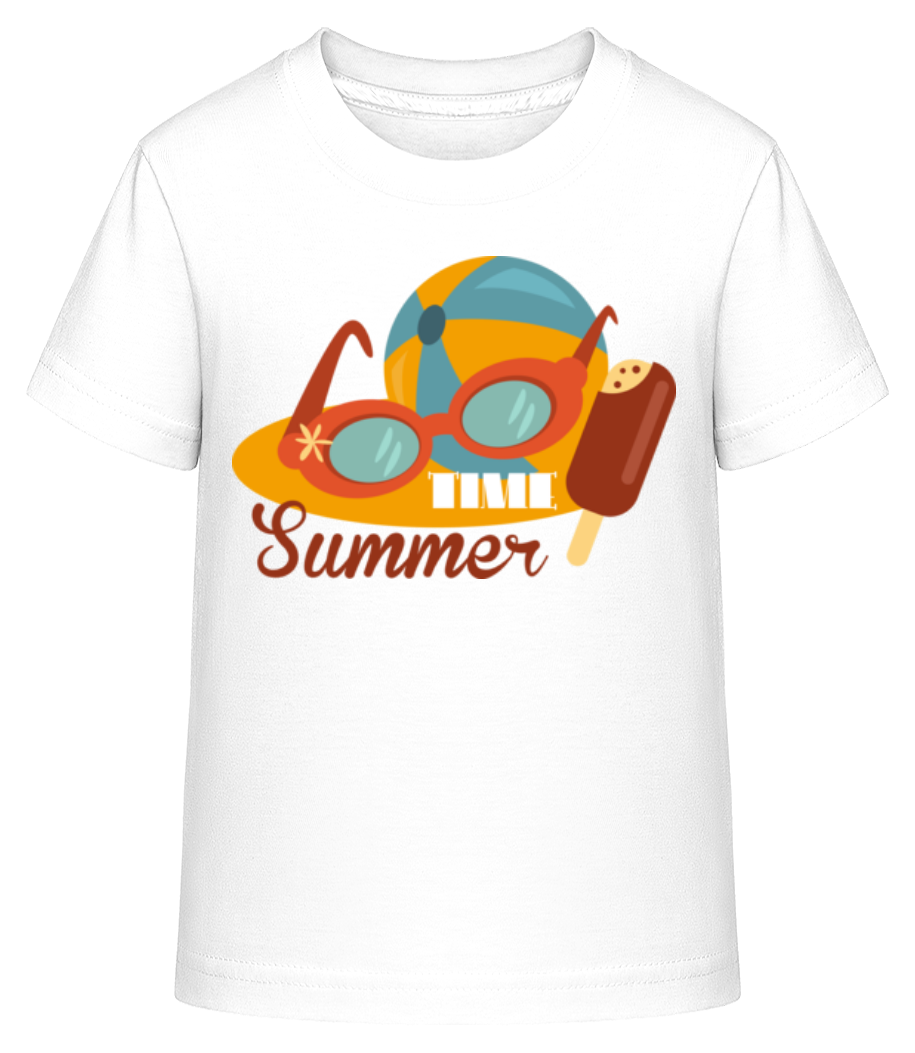 Aperçu: Summer Time Logo - T-shirt shirtinator Enfant - Blanc - Devant