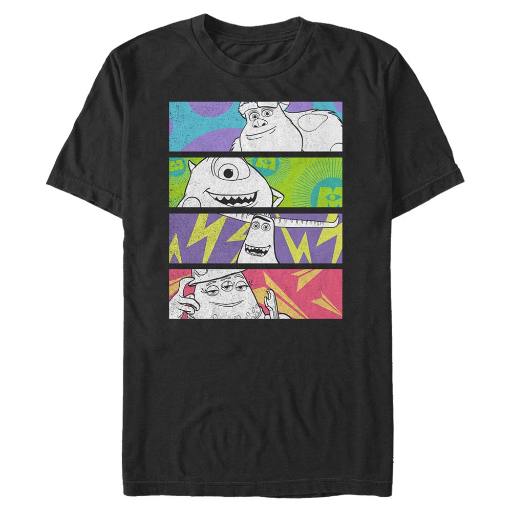 Pixar - Monstres - Photo de groupe Color Panels - Homme T-shirt