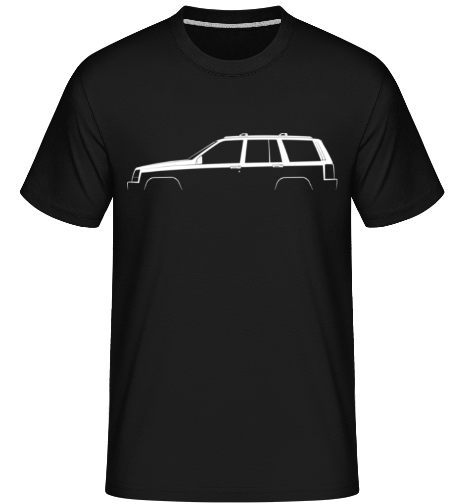 'Jeep Grand Cherokee (ZJ)' Silhouette -  T-Shirt Shirtinator homme - Noir - Devant