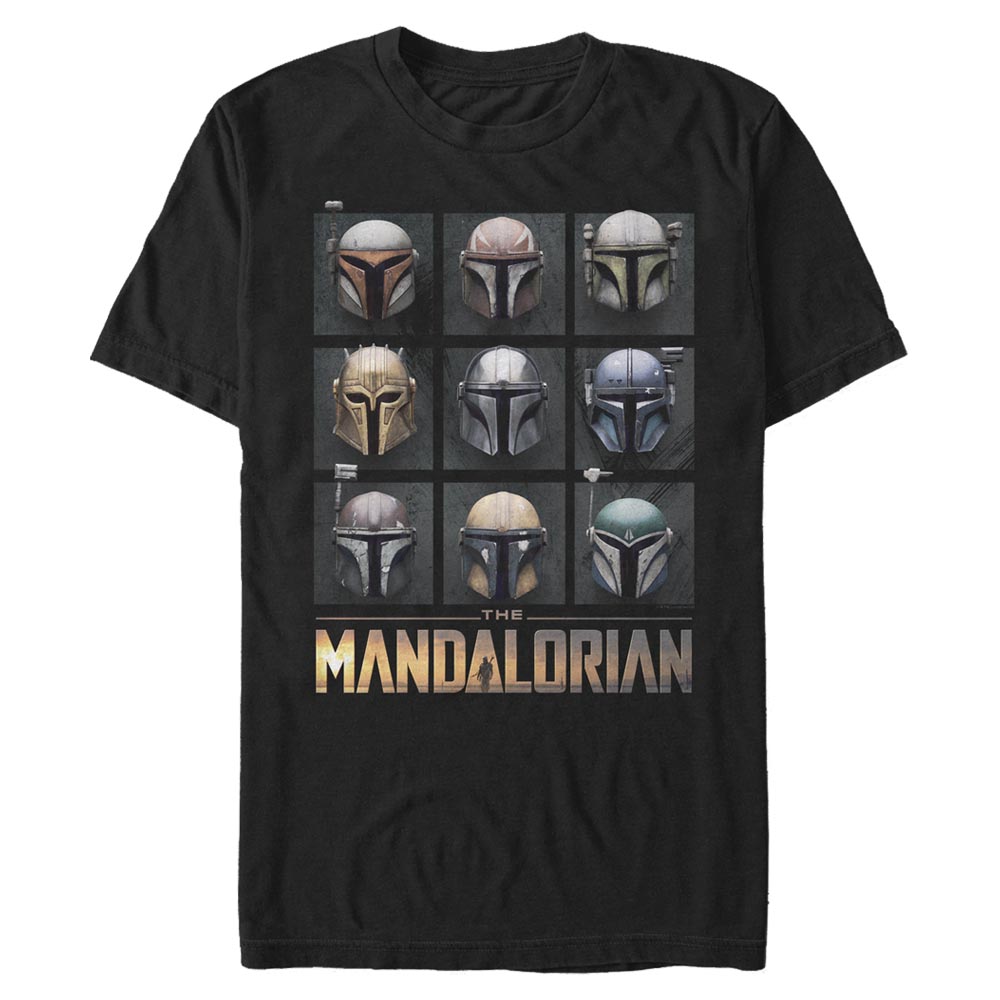 Aperçu: Star Wars - The Mandalorian - Mandalorian Mando Helmet Boxup - Homme T-shirt - Noir - Devant