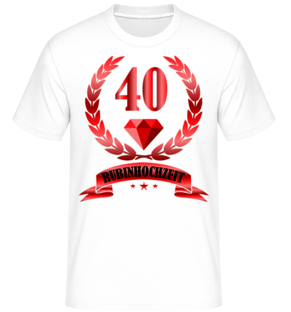 40 Jahre Rubinhochzeit · Shirtinator Männer T-Shirt