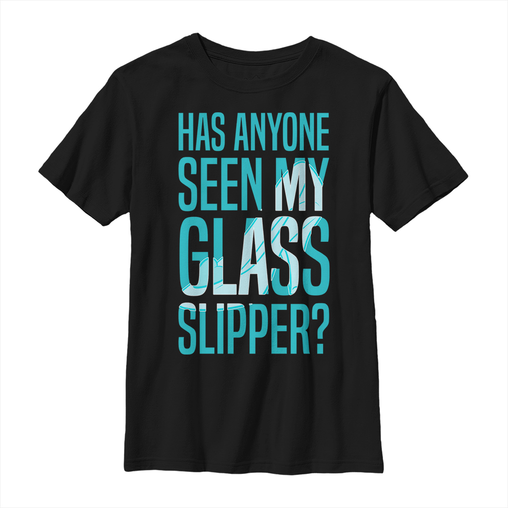 Disney - Cendrillon - Texte Missing Slipper - Enfant T-shirt