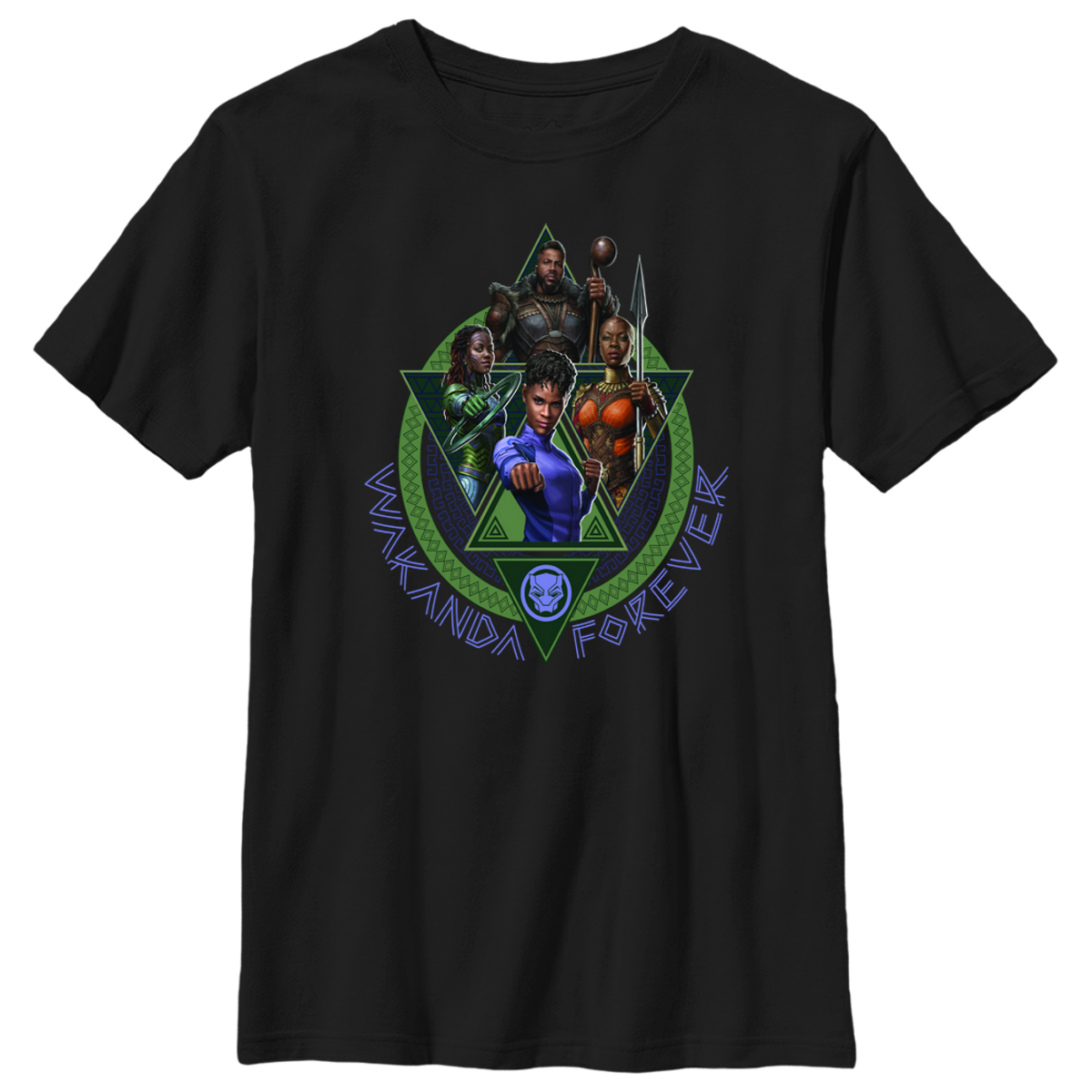 Marvel - Panthère noire Wakanda pour toujours - Photo de groupe Wakanda Forever Squad - Enfant T-shirt