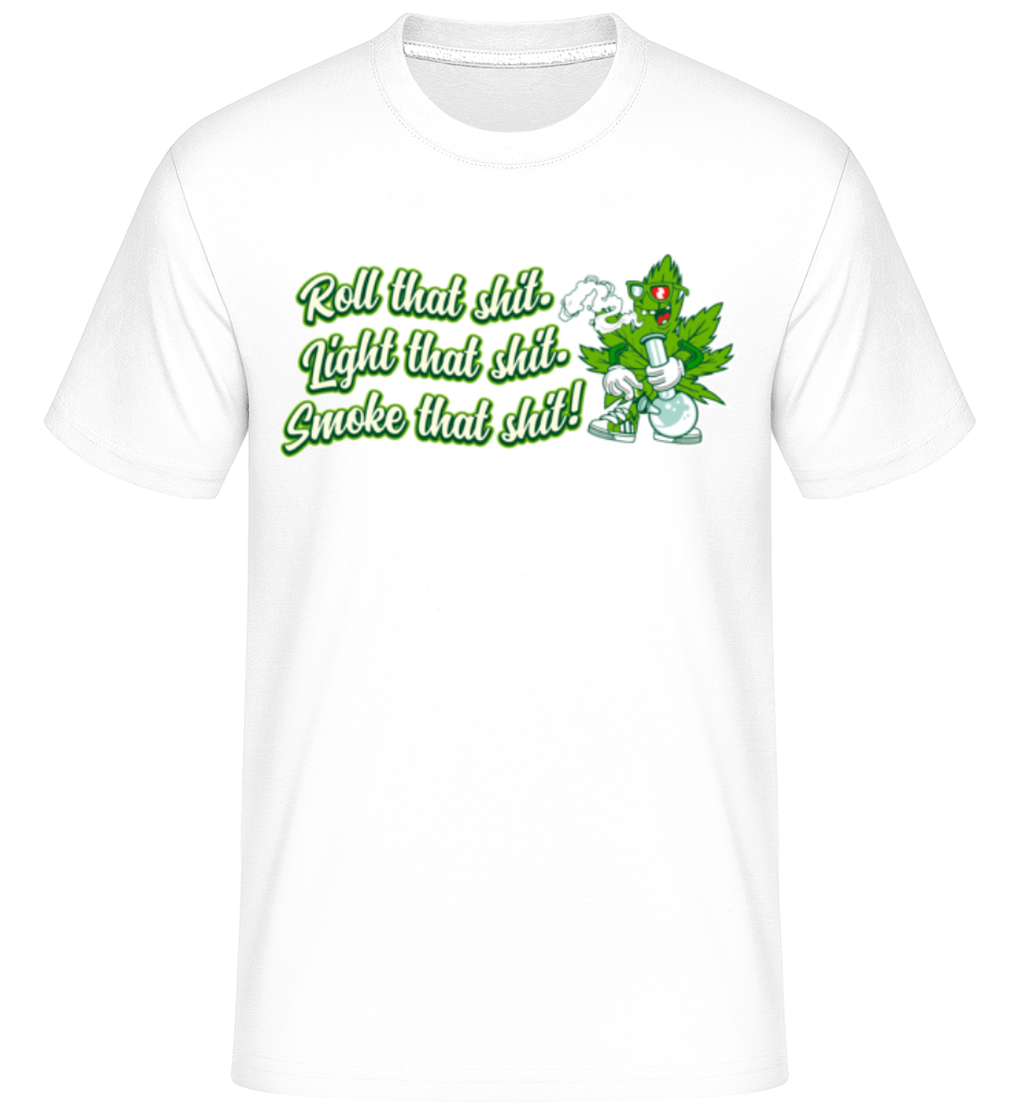 Náhľad: Roll Light Smoke -  Shirtinator tričko pre pánov - Biela - Predné