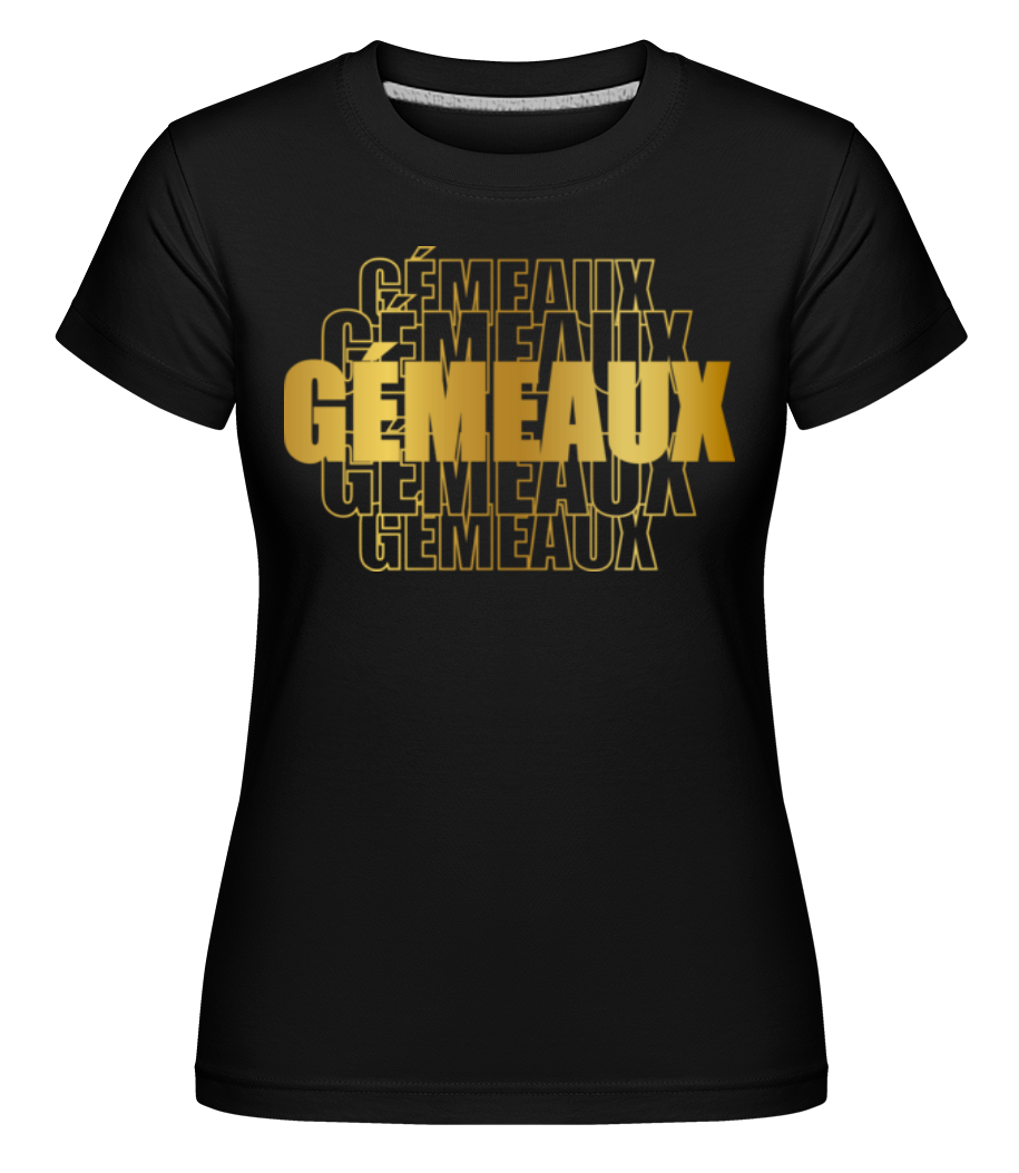 Écriture Doré Astrologique Gémeaux ·  T-shirt Shirtinator femme