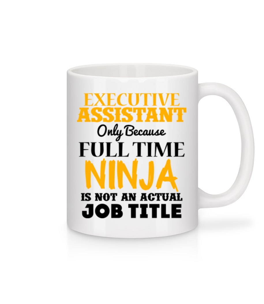Ninja Executive Assistant · Mug en céramique blanc