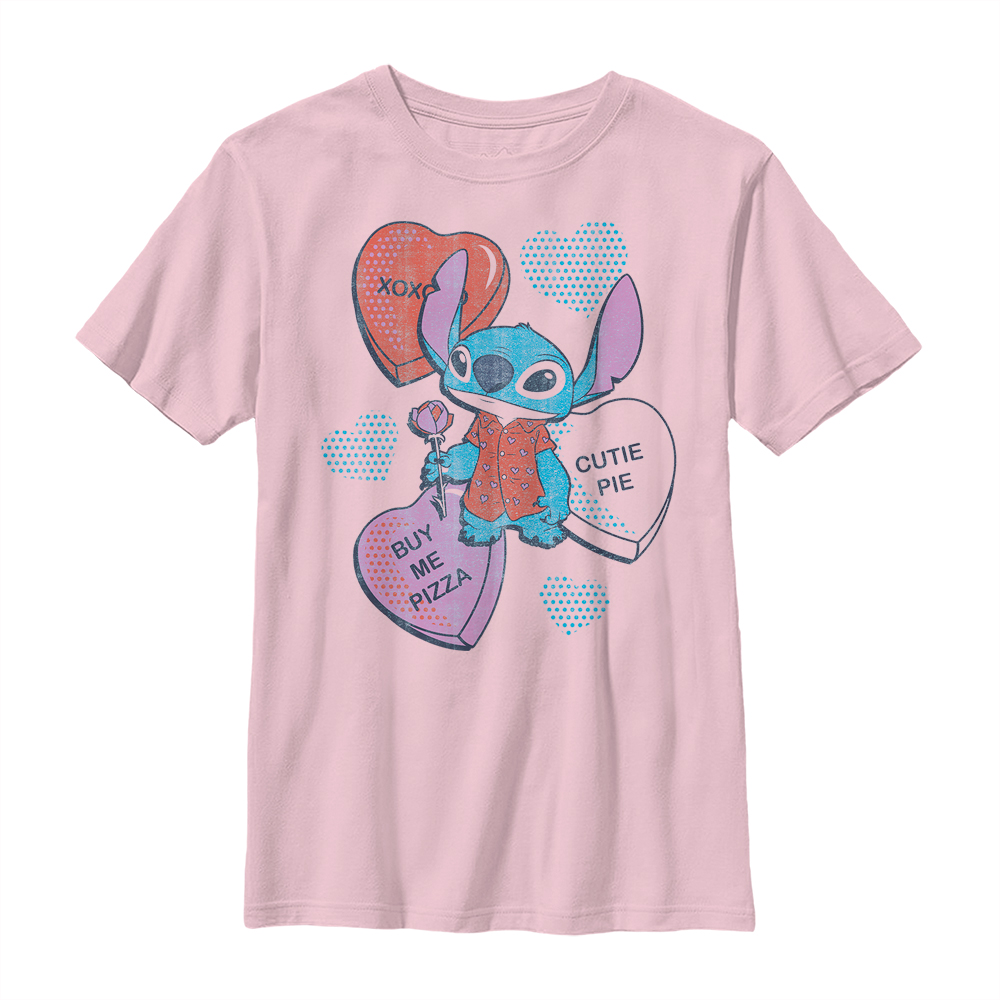 Disney Classics - Lilo & Stitch - Stitch Heart Pizza - Enfant T-shirt