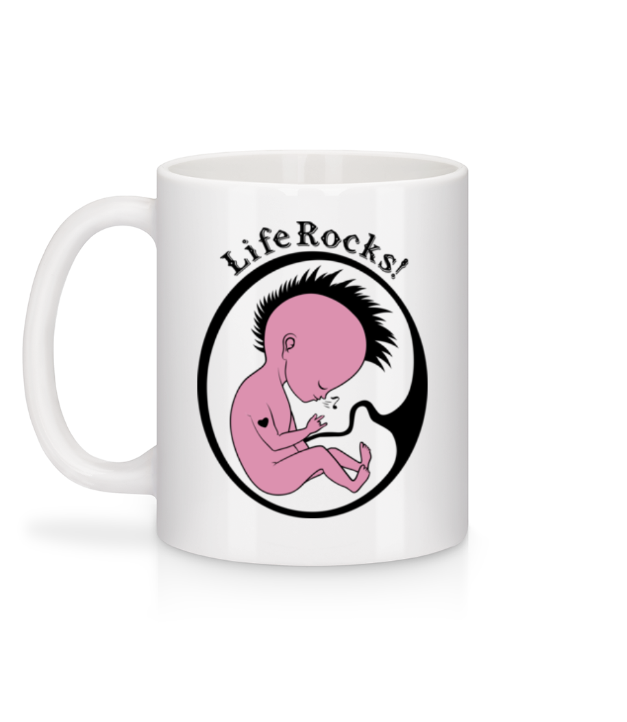 Rockstar Baby - Mug en céramique blanc - Blanc - Derrière