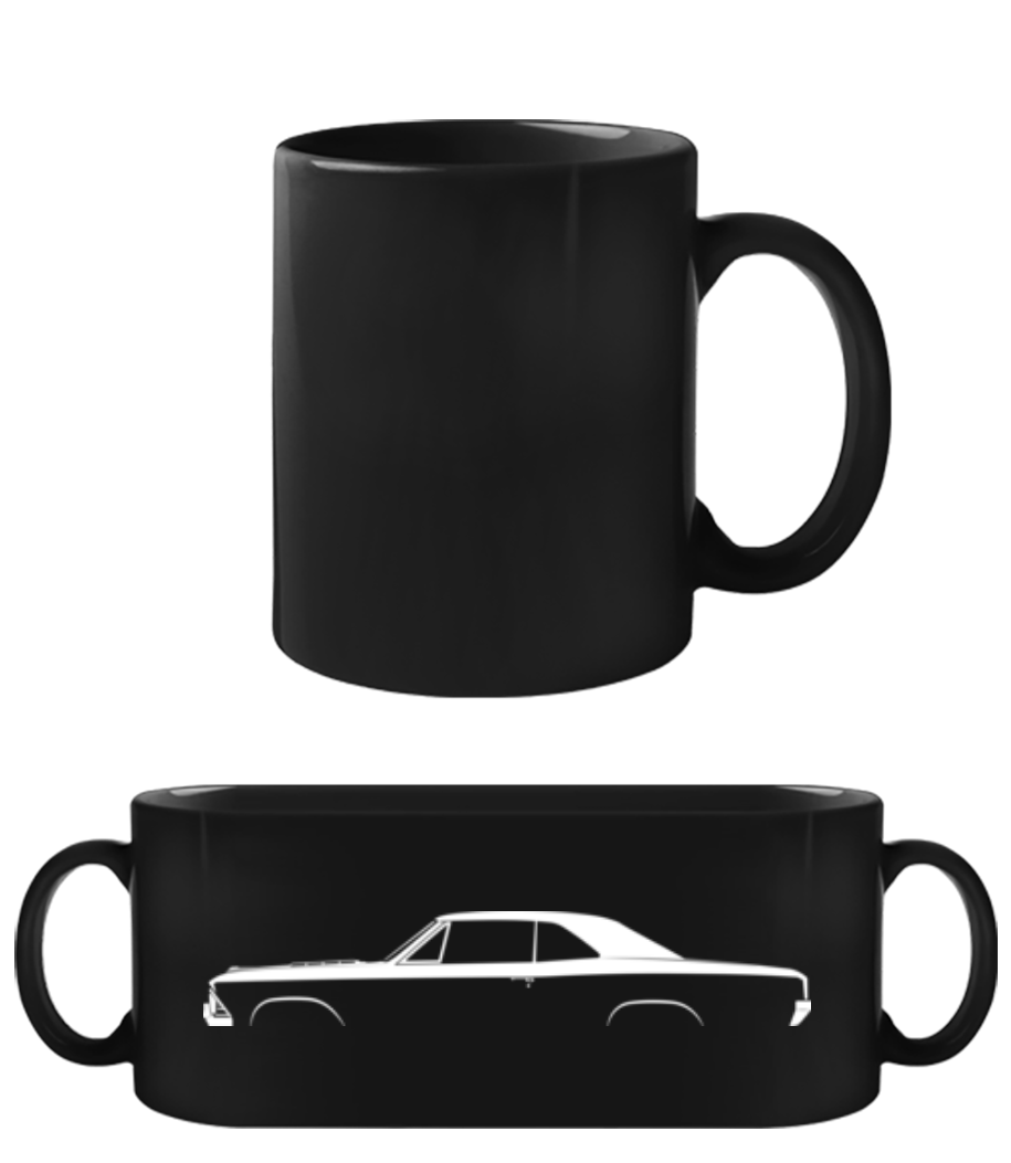 'Chevrolet Chevelle SS 1966' Silhouette · Tasse Noire