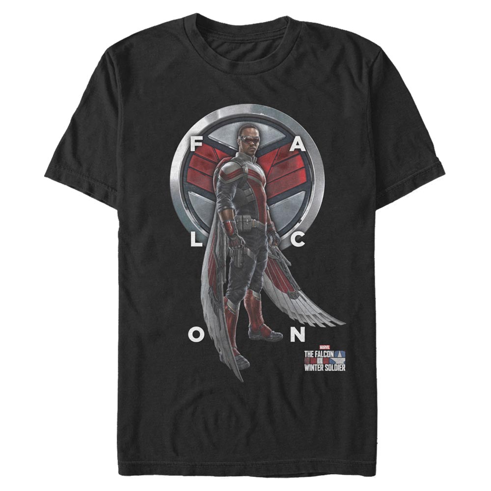 Marvel - Falcon et le soldat de l'hiver - Falcon Grid Text - Homme T-shirt
