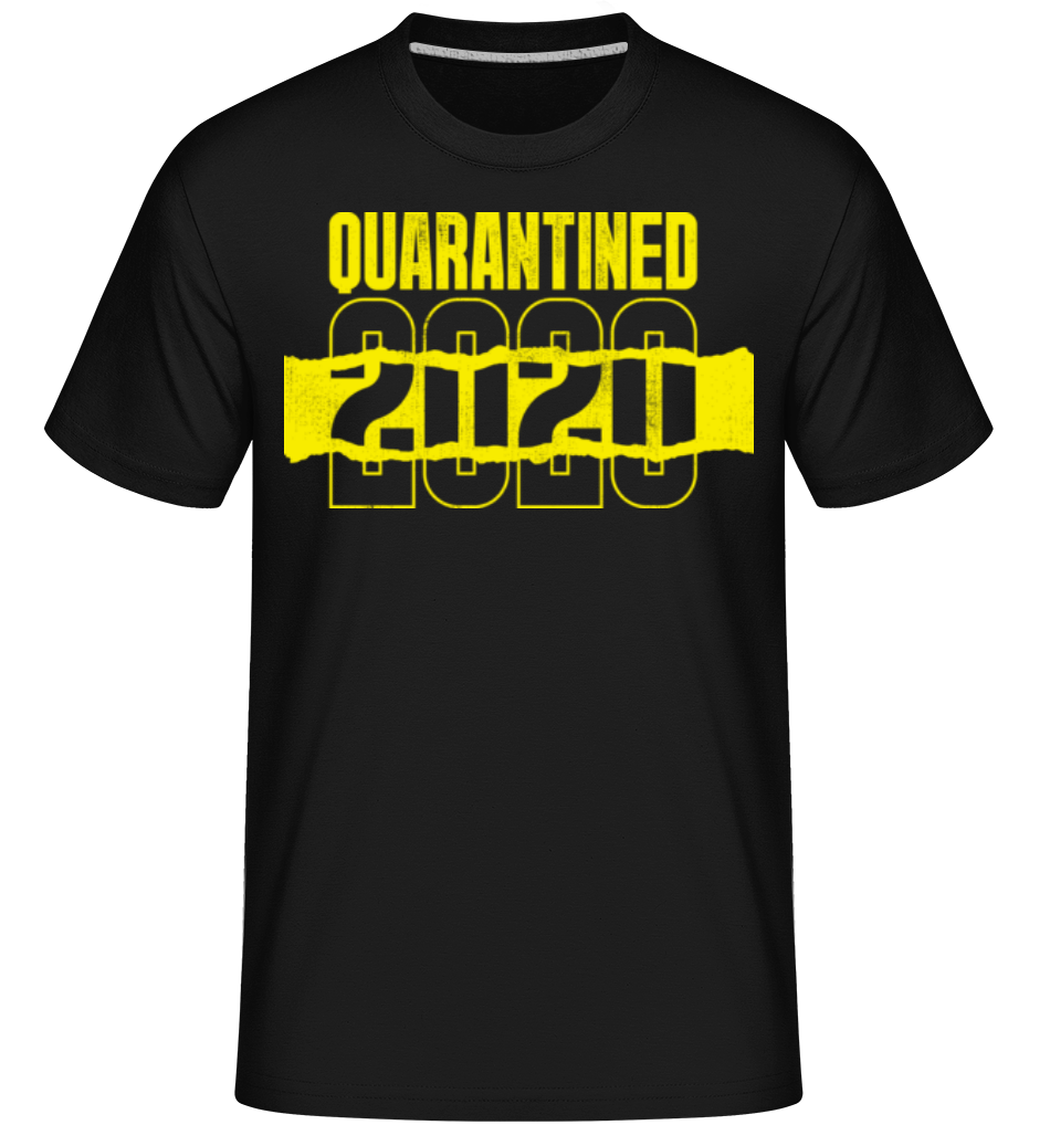 Aperçu: Quarantined -  T-Shirt Shirtinator homme - Noir - Devant