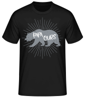 Papa Ours - T-shirt standard Homme - Noir - Devant