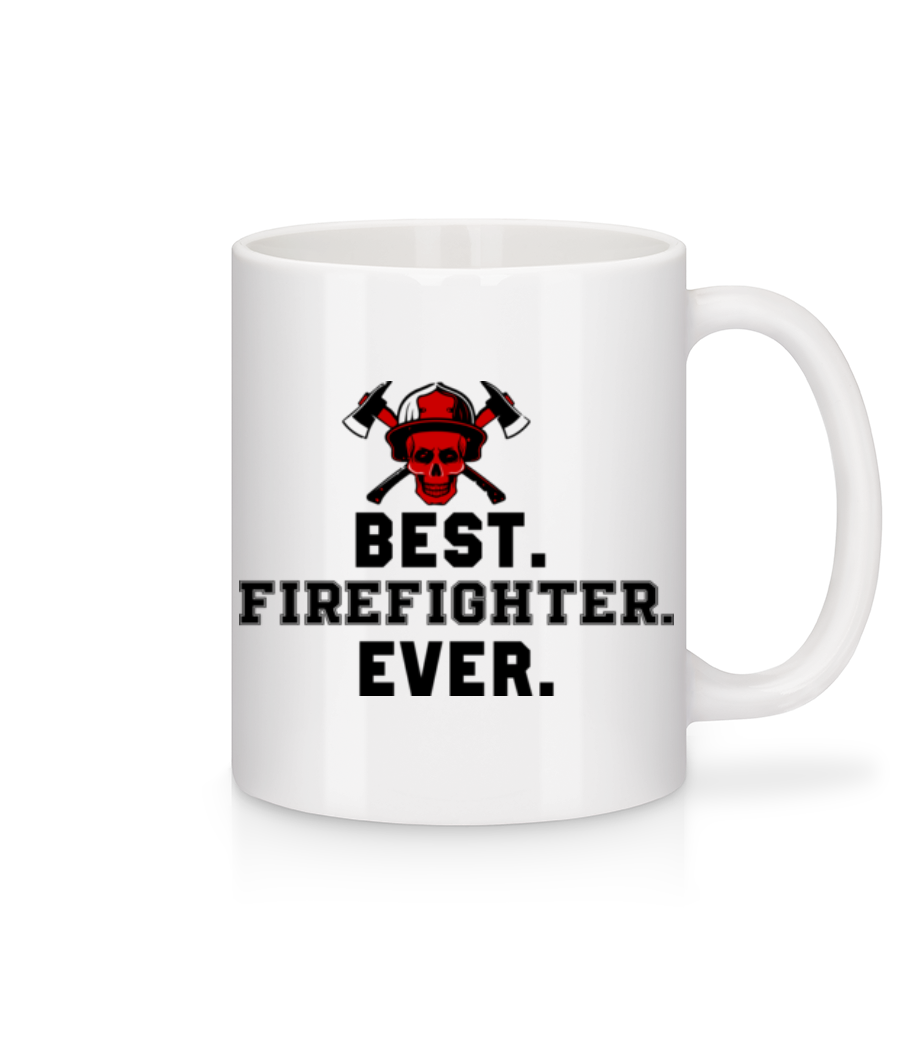 Aperçu: Best Firefighter Ever - Mug en céramique blanc - Blanc - Devant