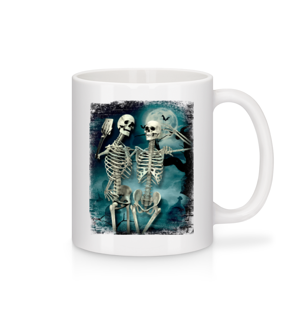 Selfie De Squelette · Mug en céramique blanc