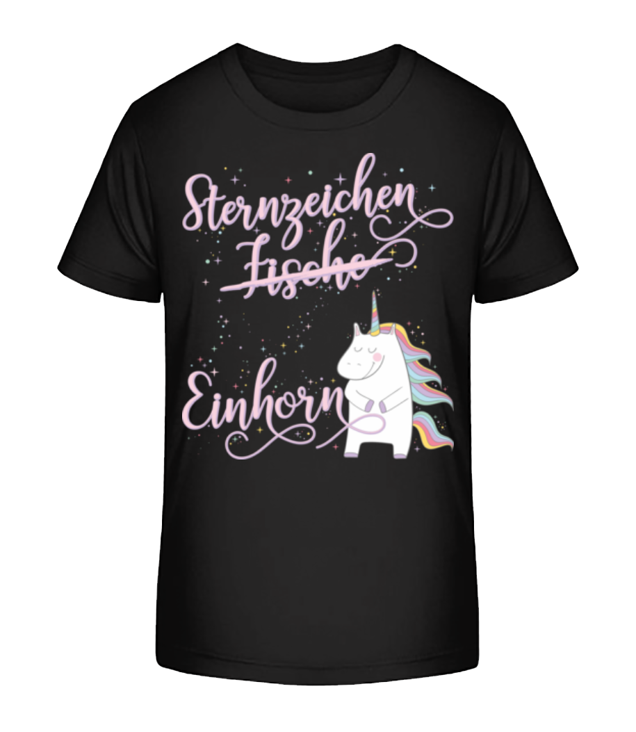 Sternzeichen Einhorn Fische · Kinder Bio T-Shirt Stanley Stella 2.0