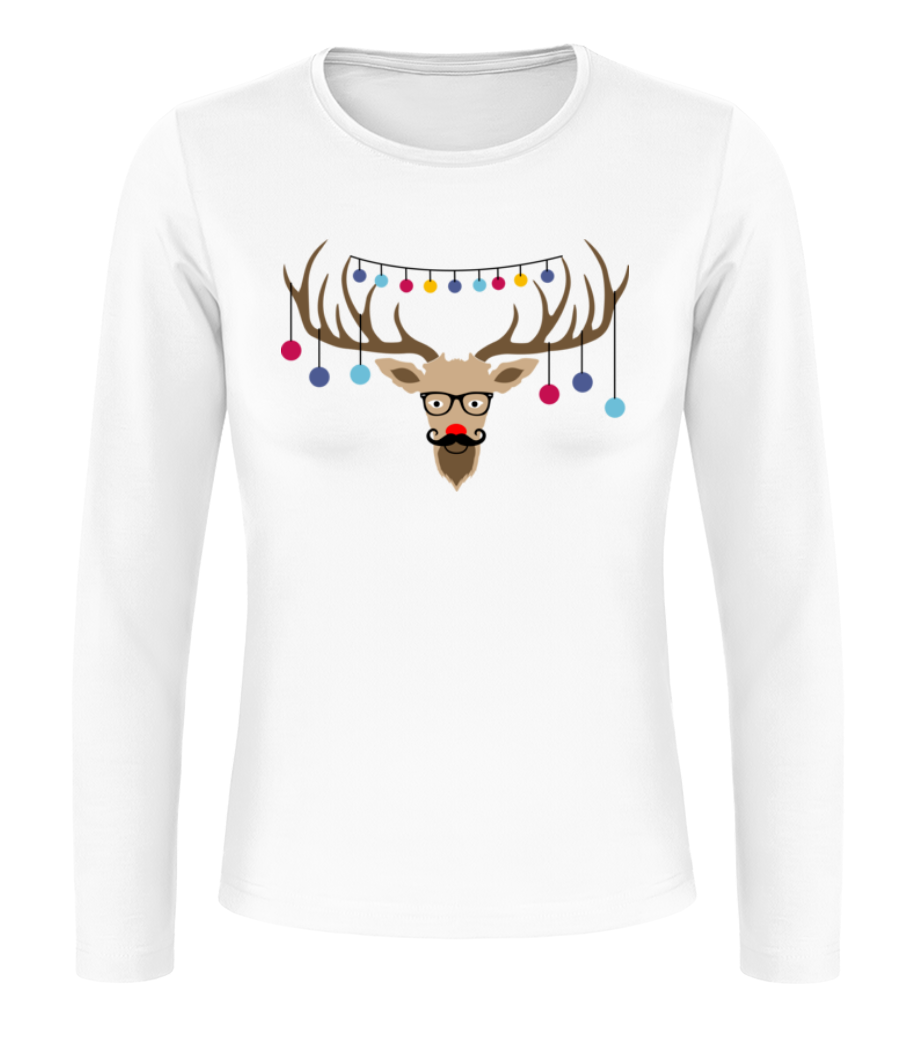 Renne De Noël · T-shirt à manches longues standard Femme