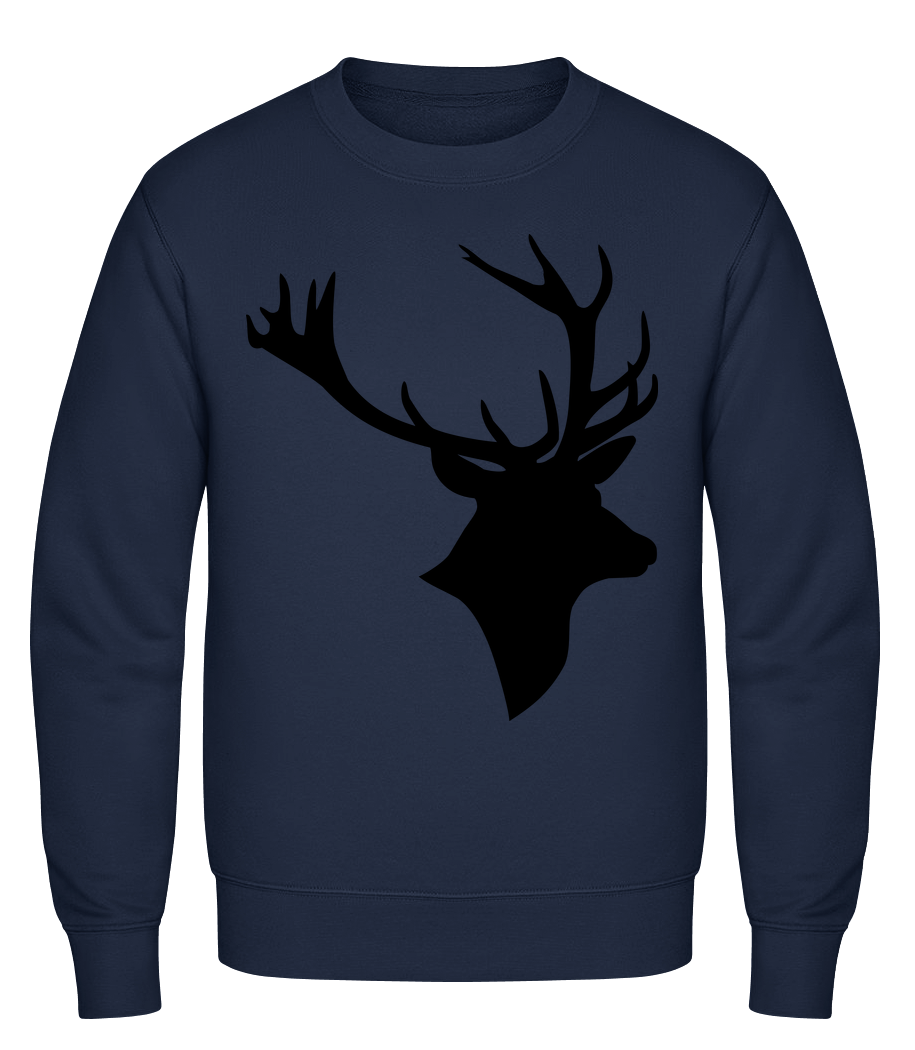 Deer Head Black · Sweatshirt Homme