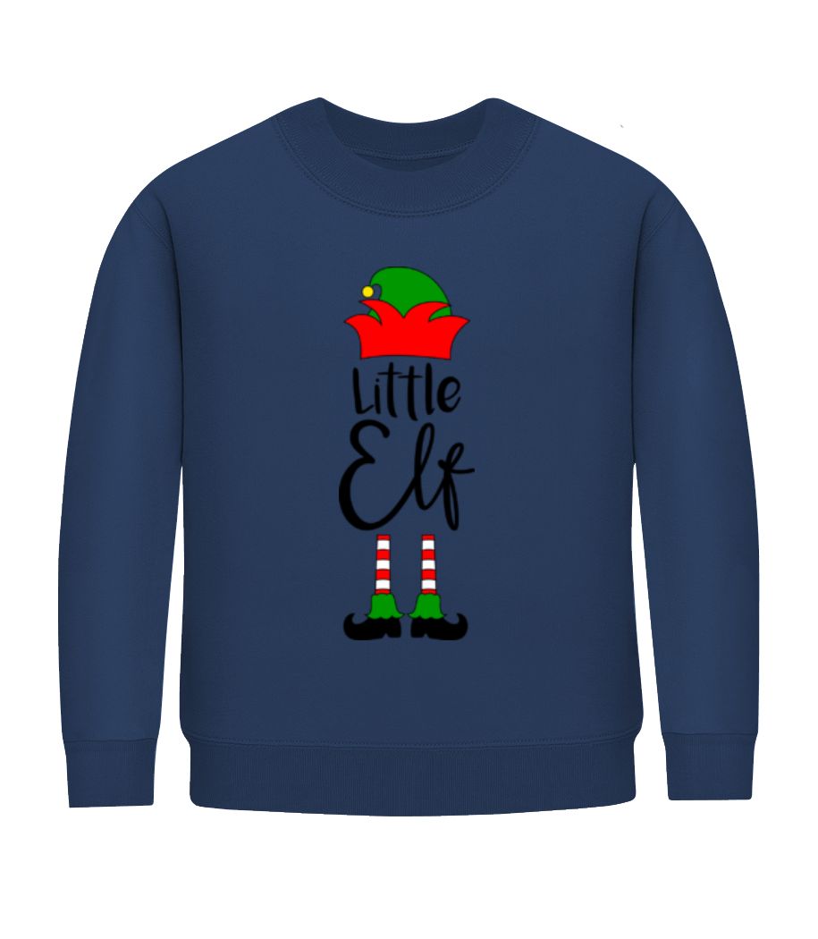Aperçu: Little Elf - Sweatshirt Enfant - Bleu marine - Devant