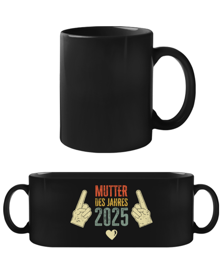 Mutter des Jahres 2025 · Schwarze Tasse