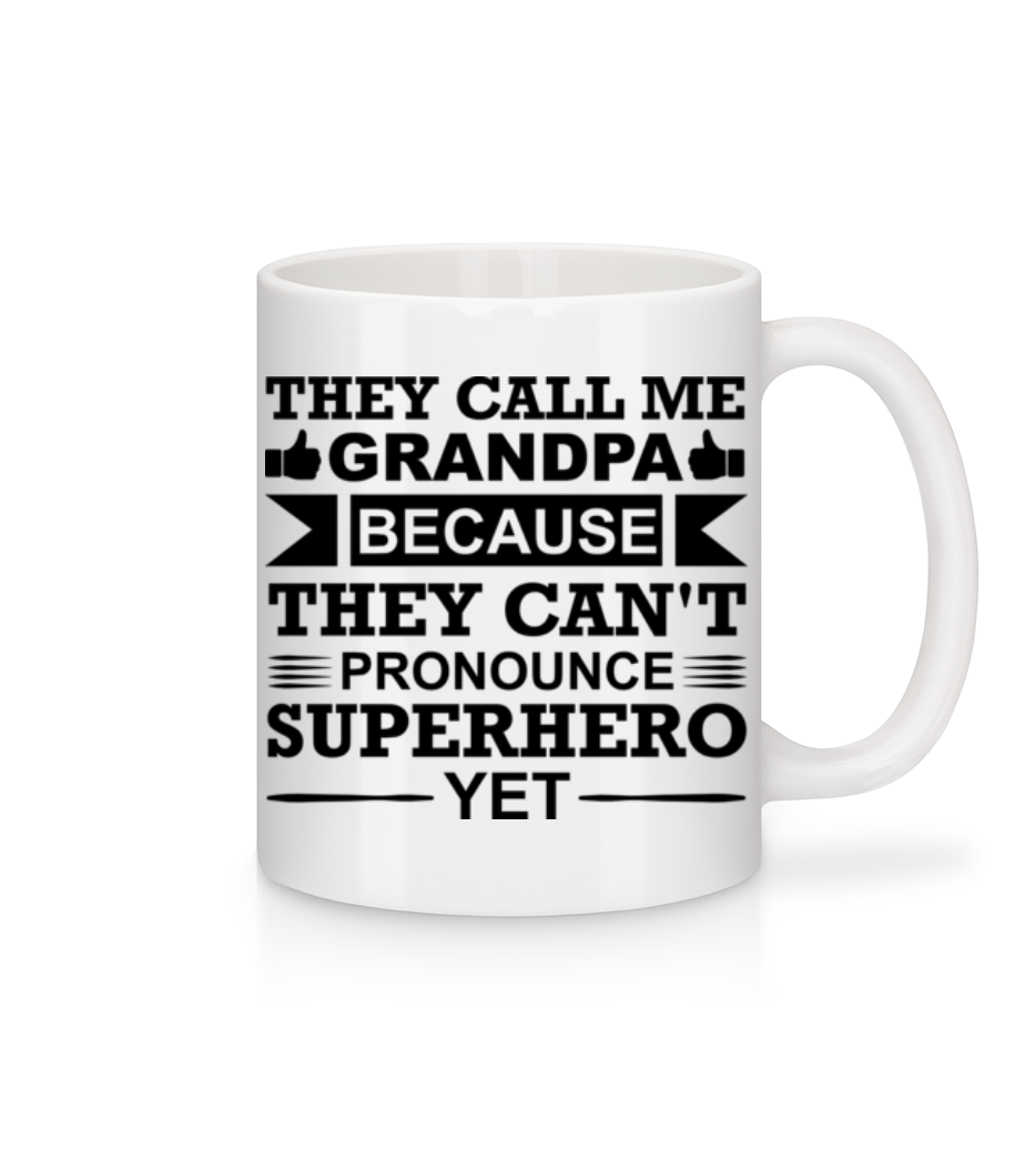 Grandpa Superhero · Mug en céramique blanc