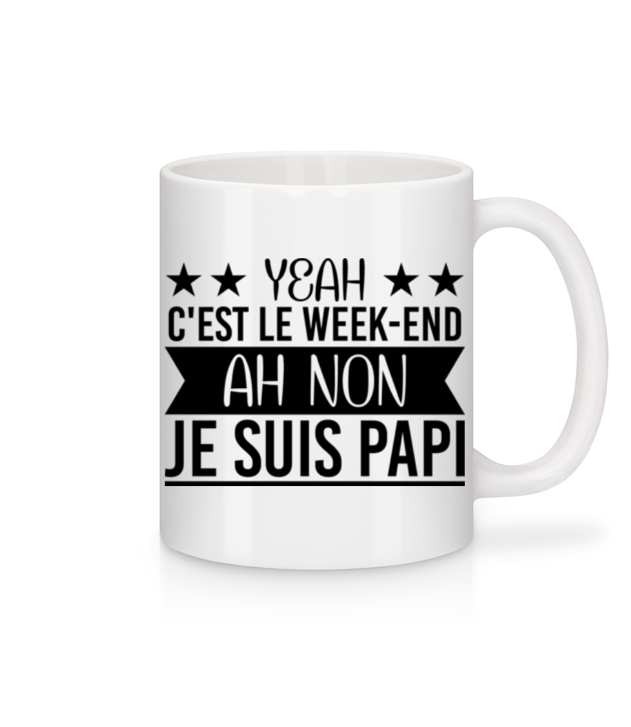 Le Week-End Papi · Mug en céramique blanc