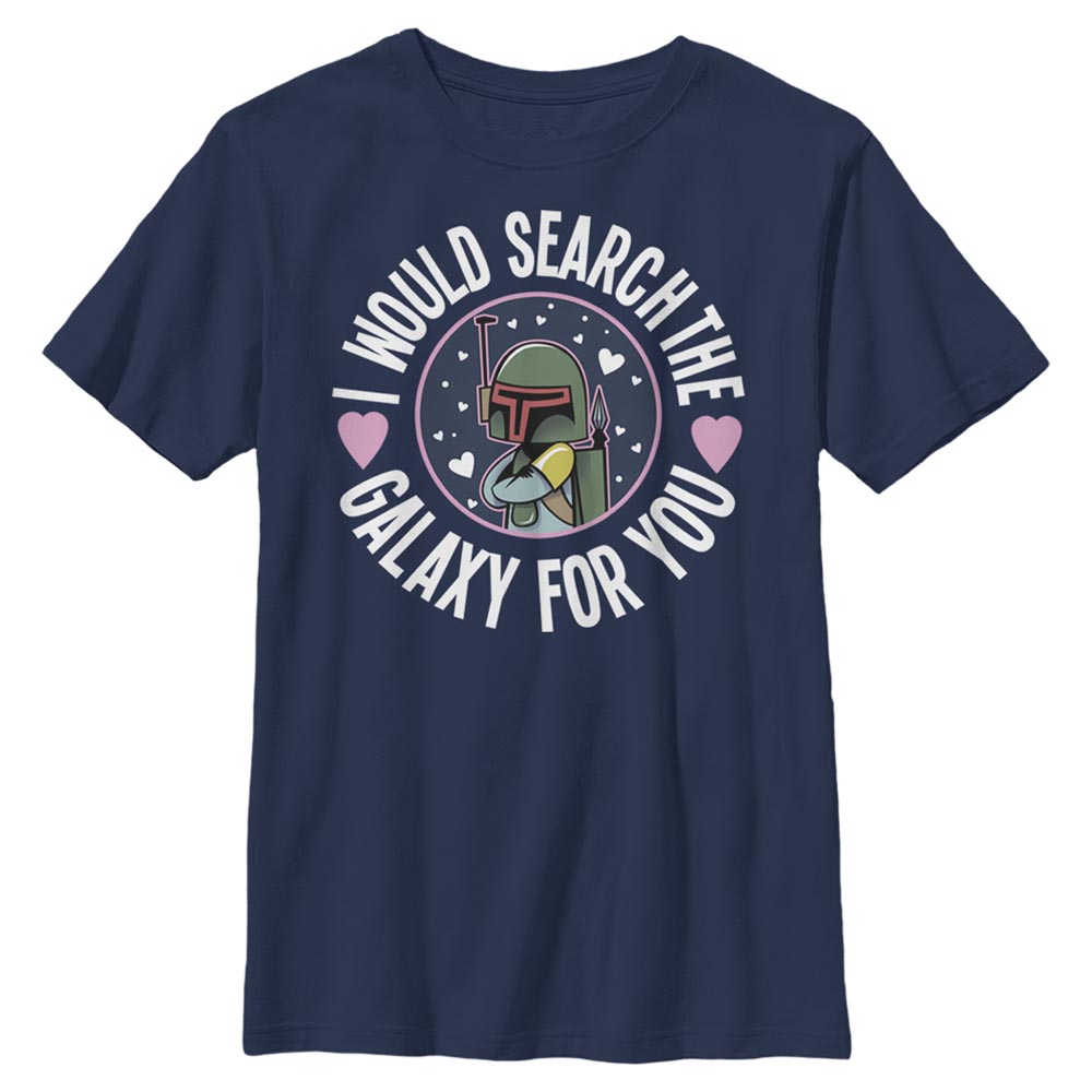 Star Wars - Boba Fett Search The Galaxy - Valentine's Day - Enfant T-shirt