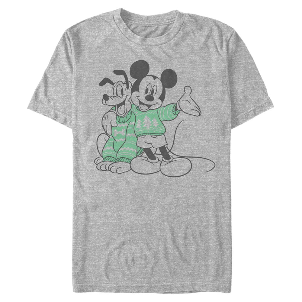 Disney Classics - Mickey Mouse - Mickey et Pluto Sweater Pals - Homme T-shirt