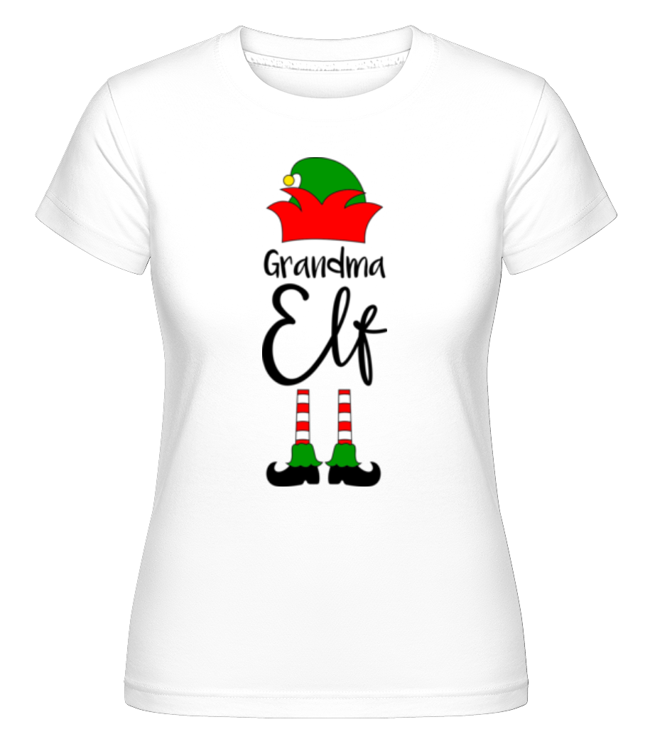 Aperçu: Grandma Elf -  T-shirt Shirtinator femme - Blanc - Devant
