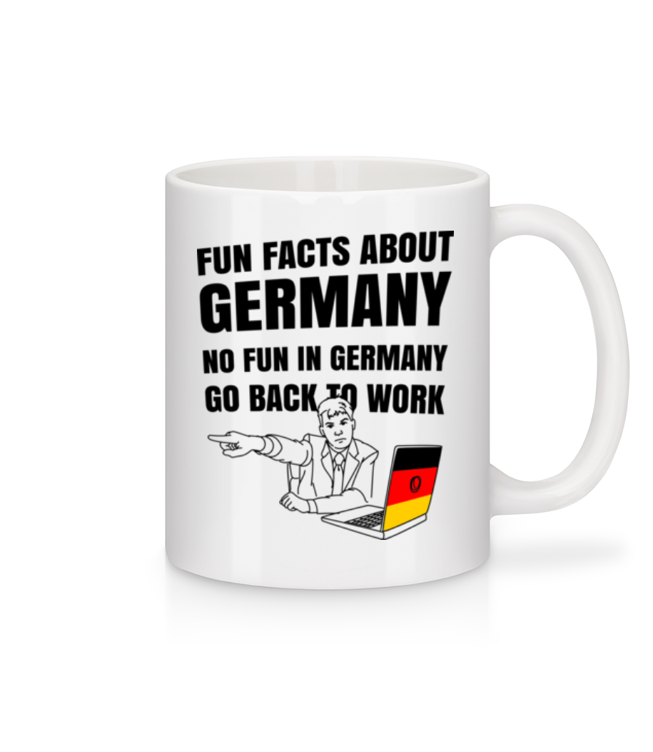 Fun Facts Germany · Mug en céramique blanc