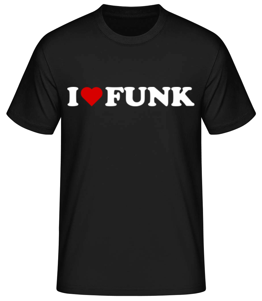 Aperçu: I Love Funk - T-shirt standard Homme - Noir - Devant