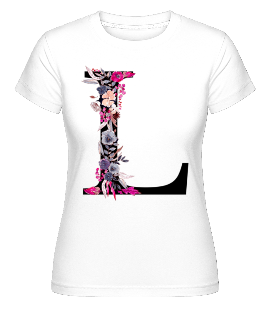 Fleurs Initiale L ·  T-shirt Shirtinator femme