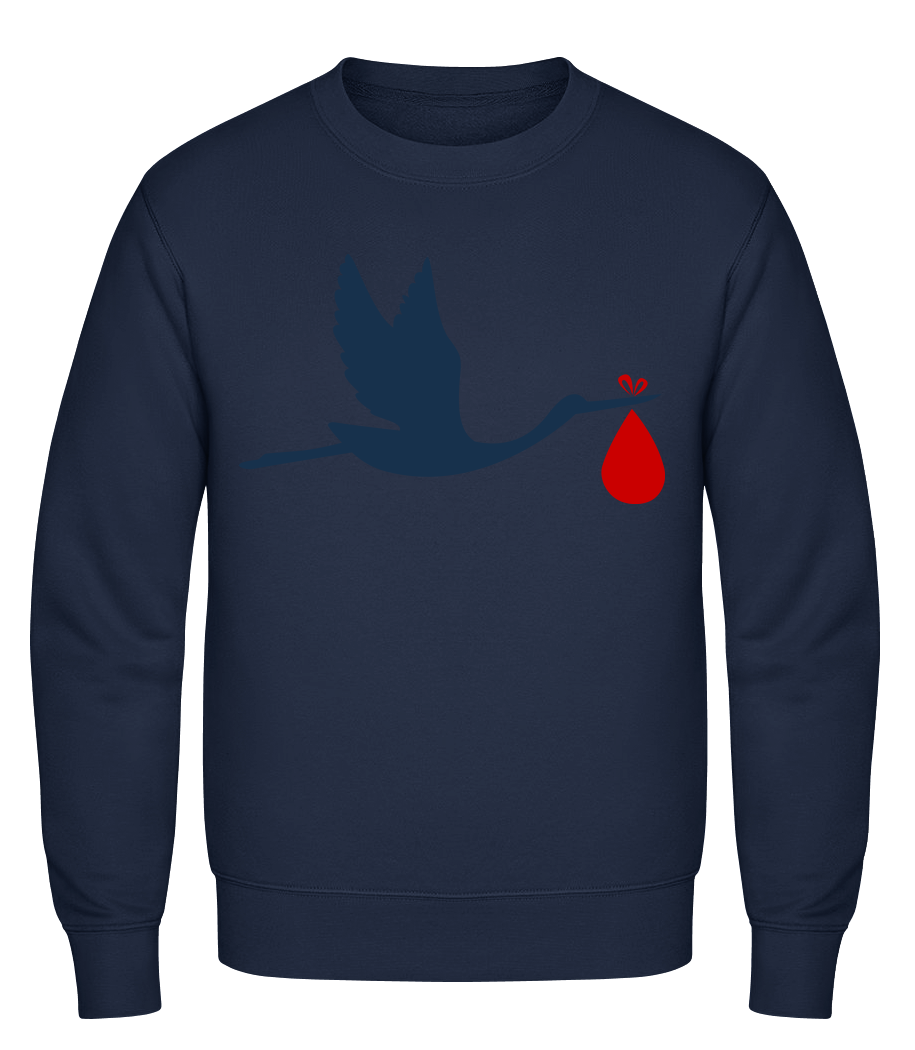 Cigogne Amène Bébé · Sweatshirt Homme