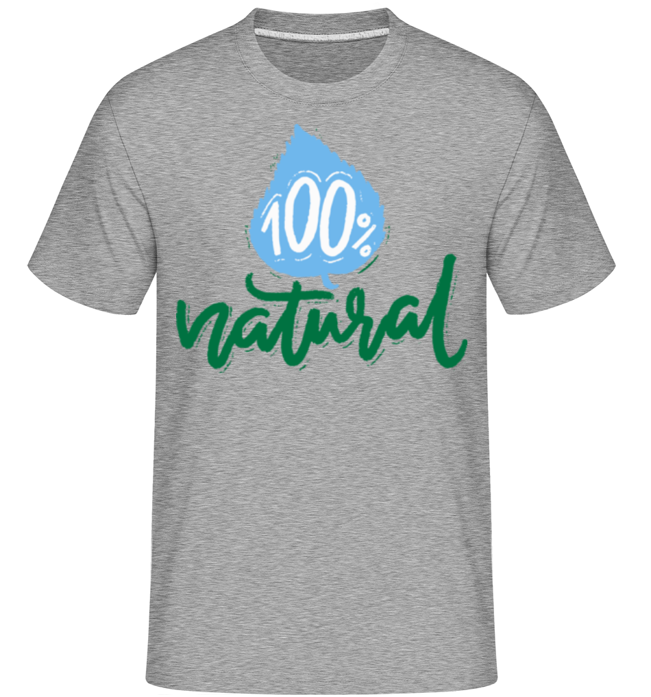 Aperçu: 100% Natural -  T-Shirt Shirtinator homme - Gris chiné - Devant