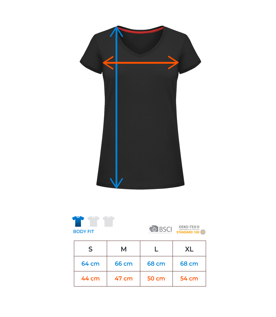 Meilleure Sœur Du Monde - Frauen T-Shirt V-Ausschnitt - Größentabelle
