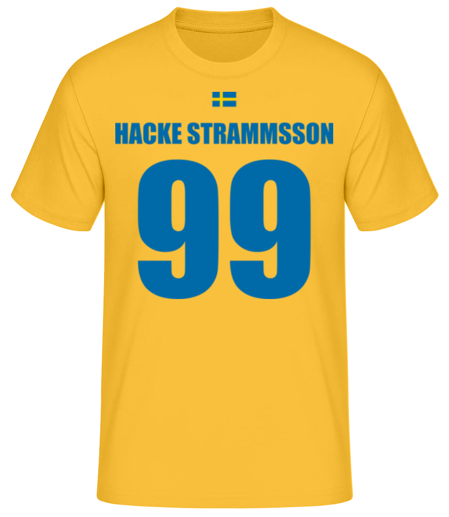 Schweden Fußball Trikot Hacke Strammsson · Männer Basic T-Shirt