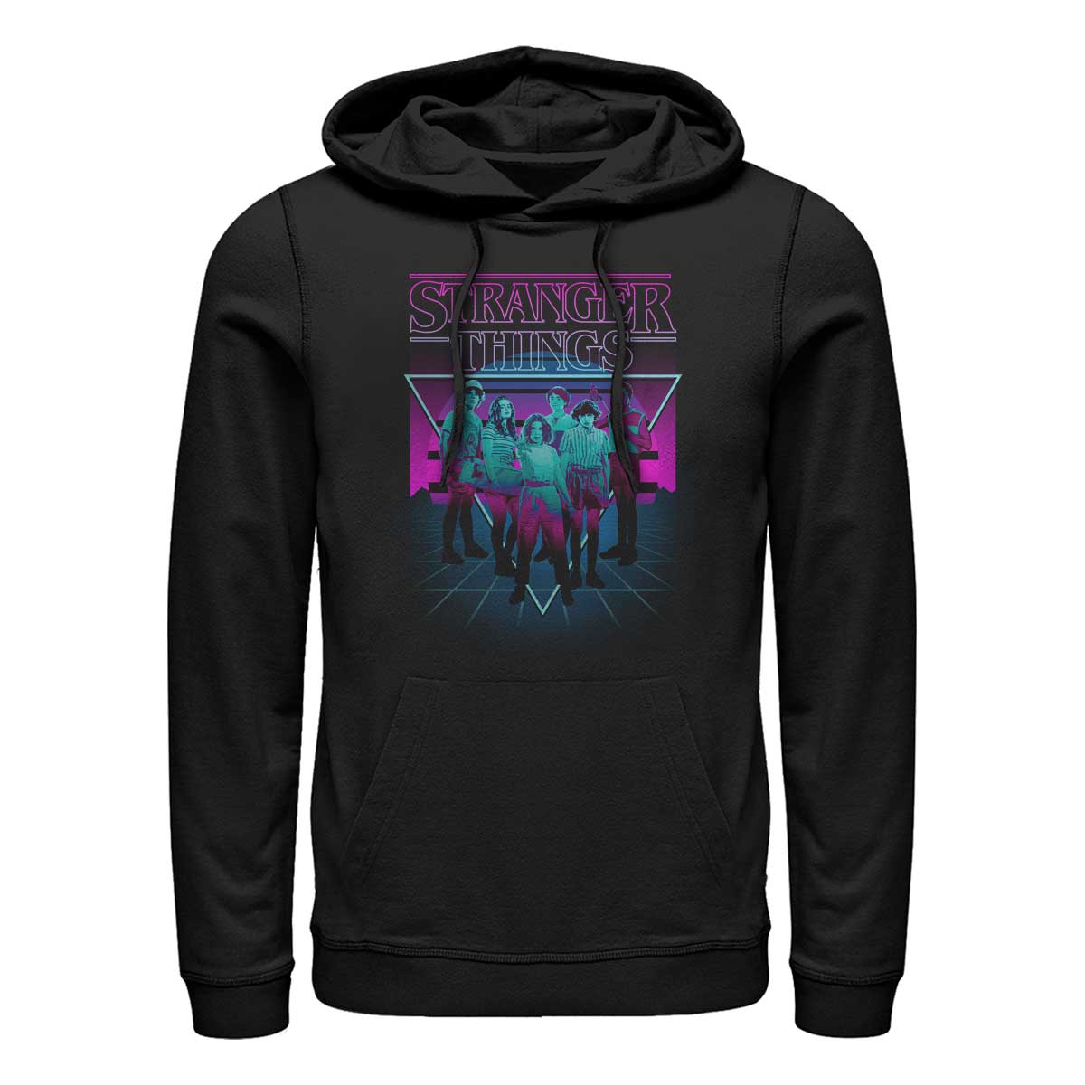 Netflix - Stranger Things - Photo de groupe Neonn Group - Unisex Sweat à capuche