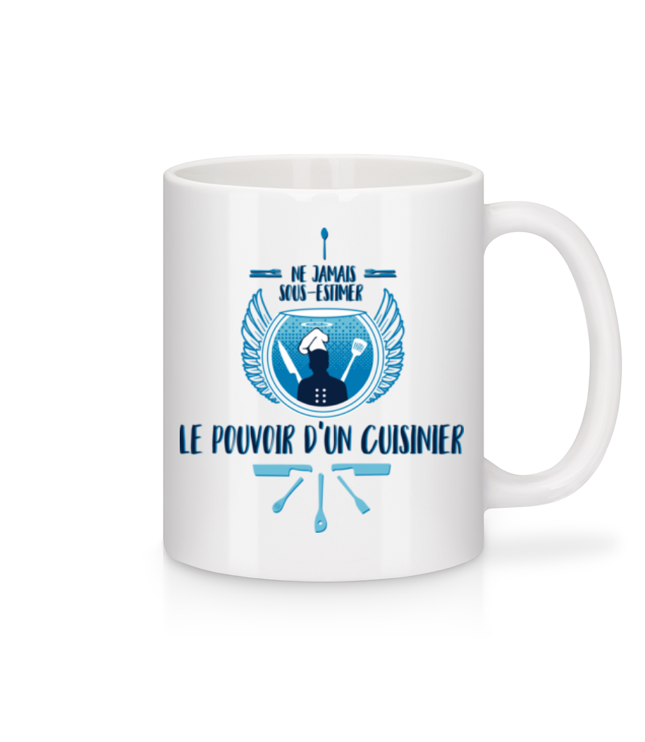 Le Pouvoir D'Un Cuisinier · Mug en céramique blanc