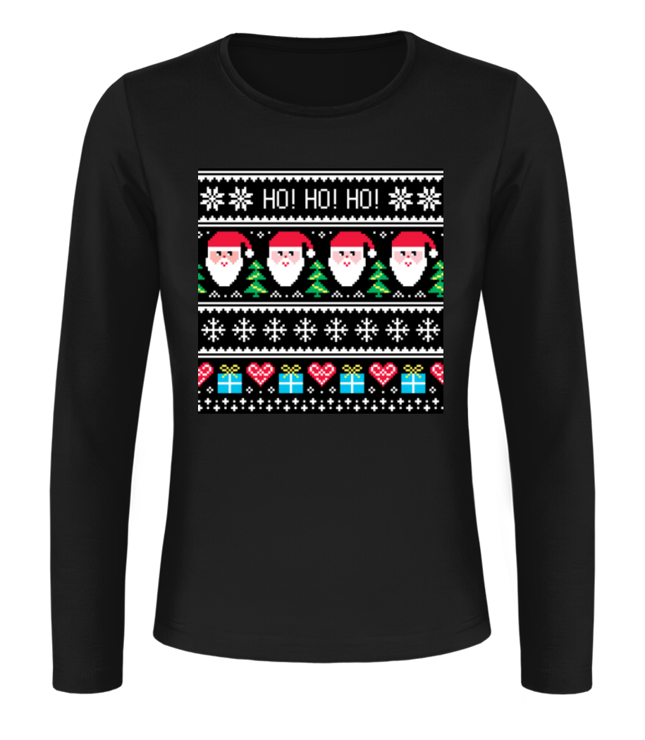 Ugly Ho Ho Ho · T-shirt à manches longues standard Femme