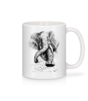 Angry Elephant - Mug - White - Front Angry Elephant - Mug - White - Front