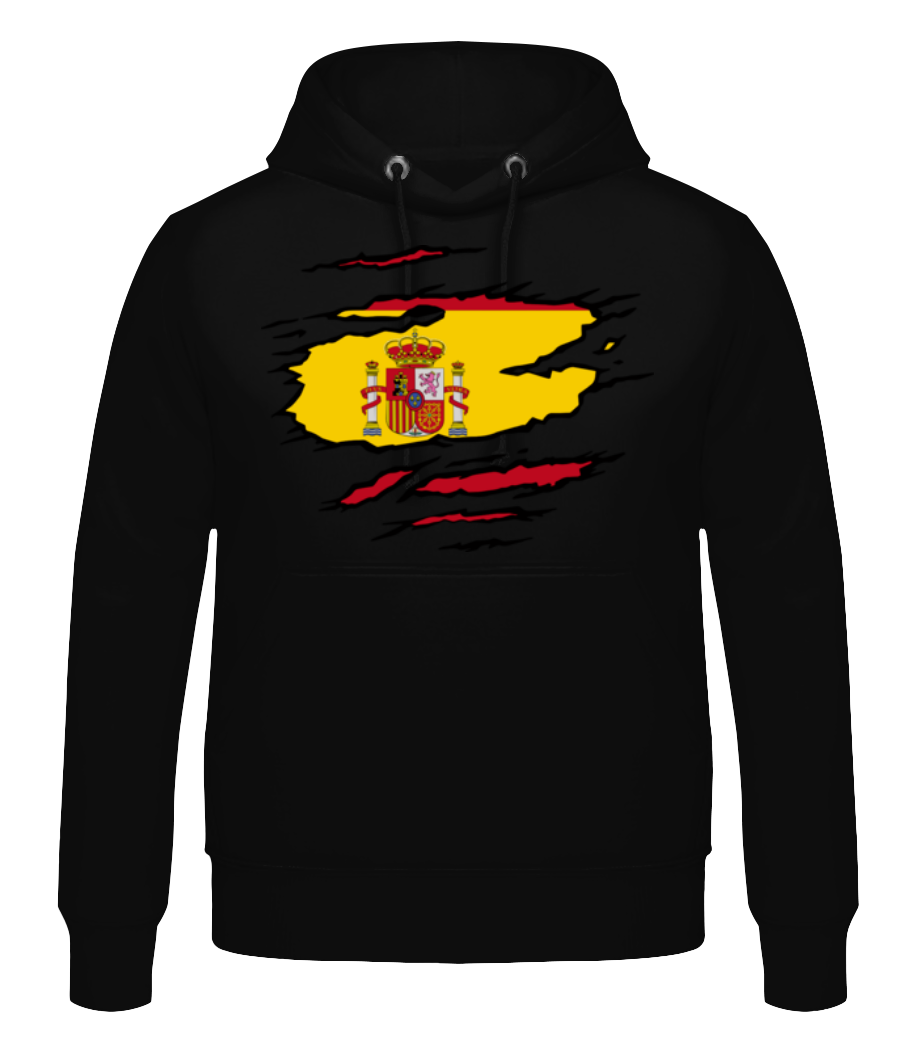 Drapeau déchiré Espagne · Sweat à capuche Homme