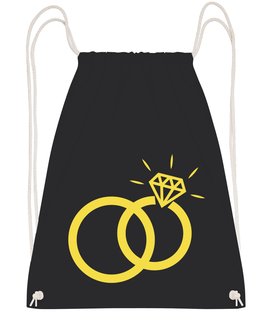 Aperçu: Alliances - Sac à dos Drawstring - Noir - Vorn