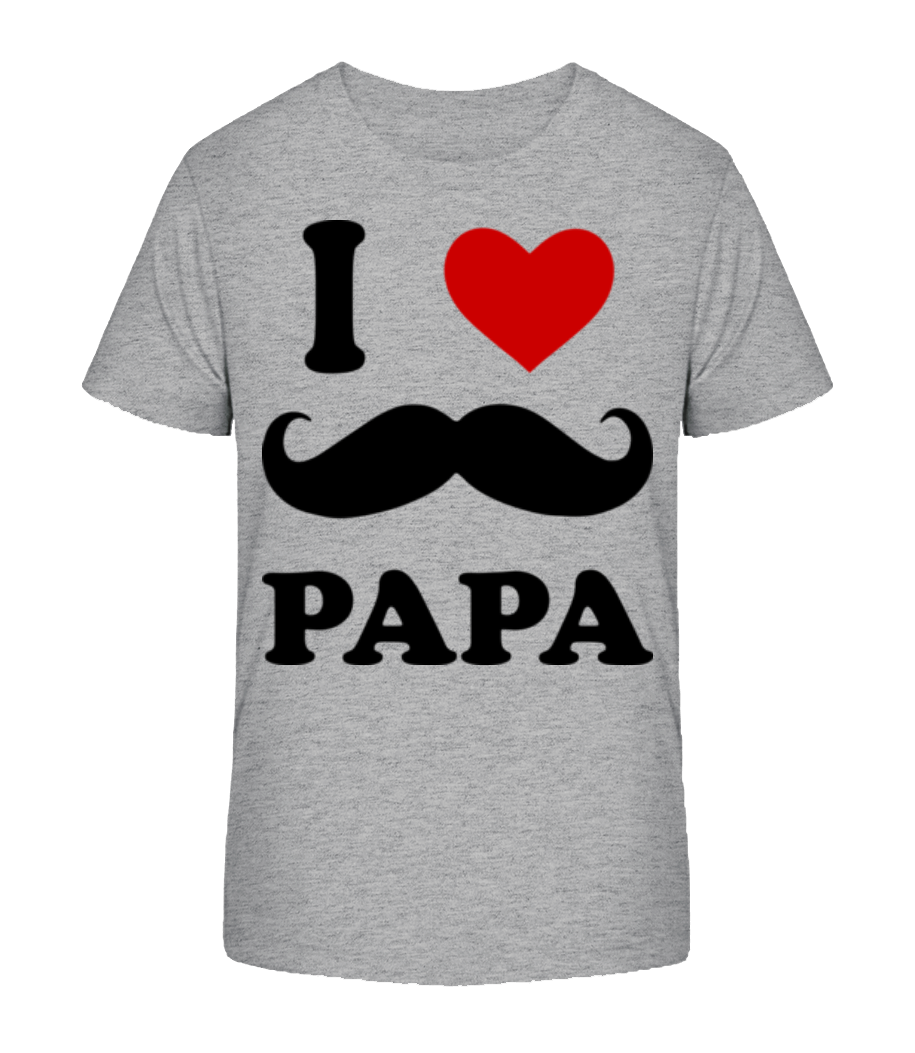 I Love Papa · T-shirt bio Enfant Stanley Stella 2.0