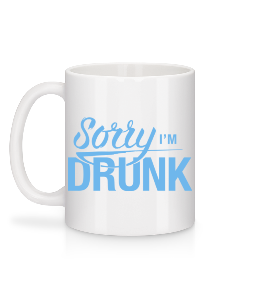 Sorry I'm Drunk - Mug en céramique blanc - Blanc - Derrière