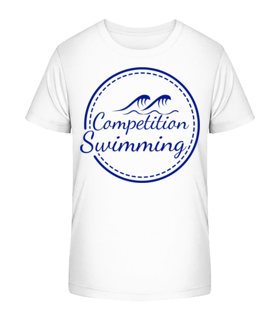 Aperçu: Competition Swimming - T-shirt bio Enfant Stanley Stella 2.0 - Blanc - Devant